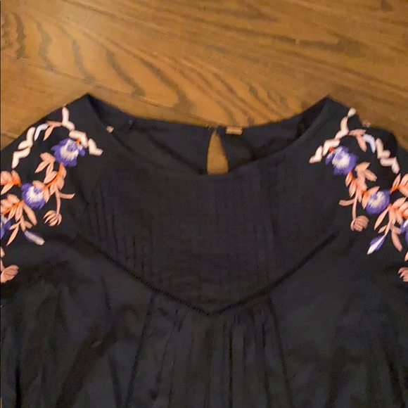 Free People Pavlo embroidered little black dress size medium new with tags - Picture 6 of 11